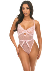 Josie Bow Lace Teddy