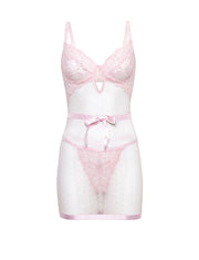 Josie Bow Lace Babydoll Dress