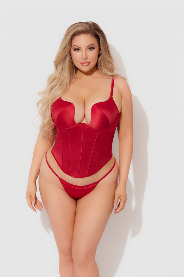 Brigeta Allegra Push Up Bustier Set