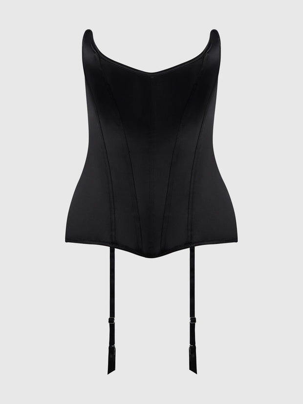 Juliet Satin Scoop Neck Corset