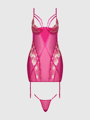 Nova Pink Chemise Set